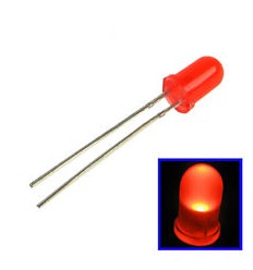 LED Rosso 3mm (10 pezzi)