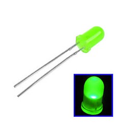LED Verde 3mm (10 pezzi)