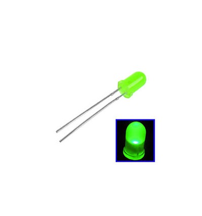 10 pz LED Verde 3mm