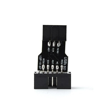 10 Pin to 6 Pin Adapter Board AVRISP USBASP STK500