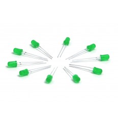 LED verdi 5mm (10 pezzi)