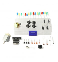 Kit componenti vari per Arduino (led, pulsanti, fotoresistenza, potenziometro, etc.)