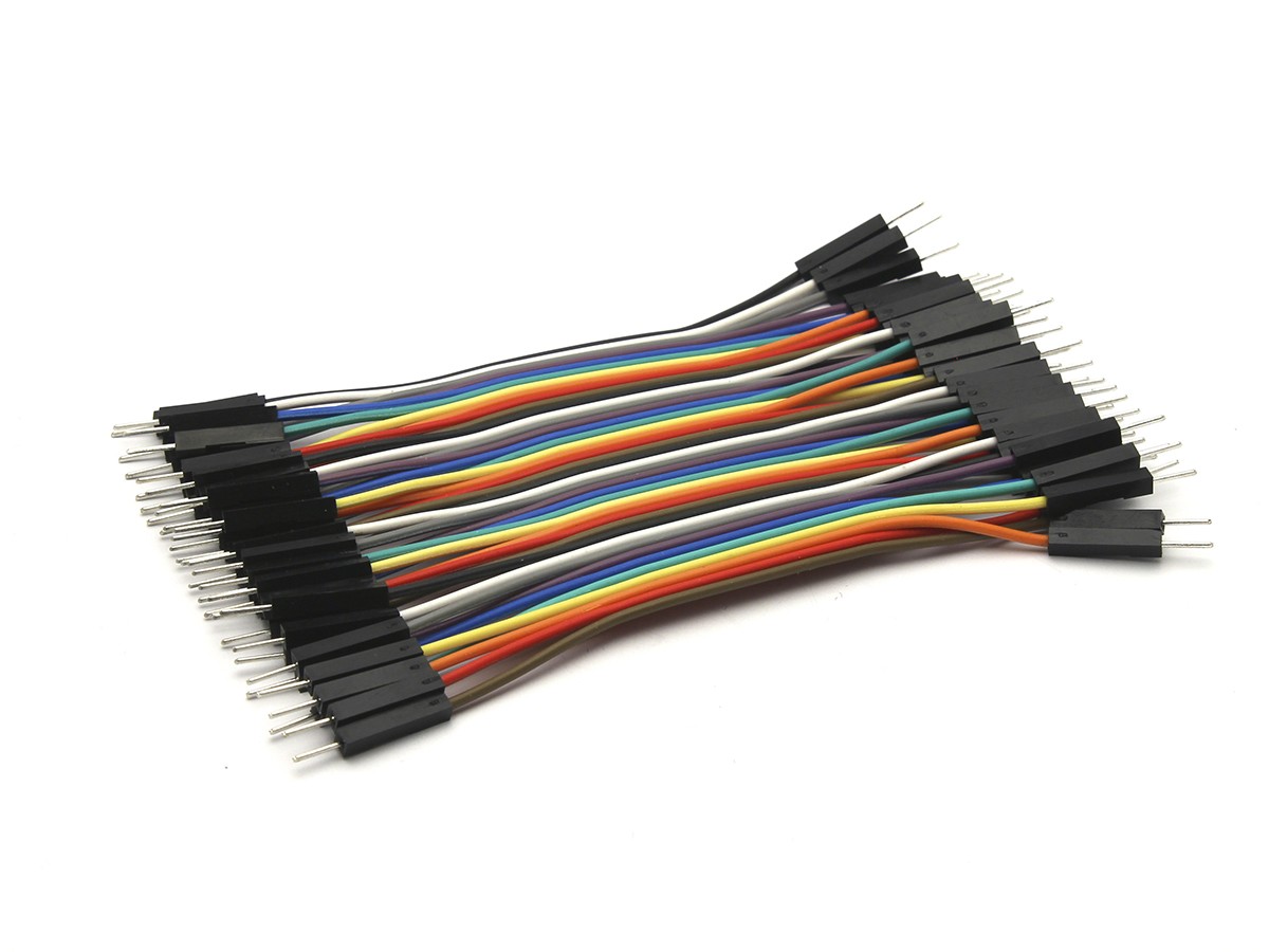 40 cavi Dupont/Jumper flessibili 10cm maschio - maschio per Arduino