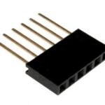 6 Pin Female 11mm tall stackable Header Connector