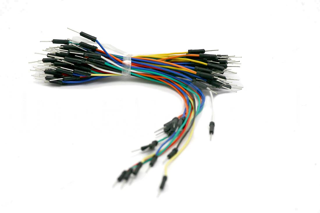 65 cavi Jumper flessibili per breadboard maschio - maschio
