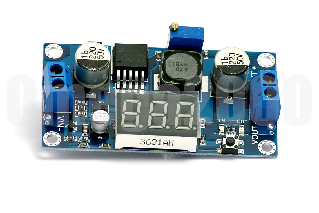 LM2596 Step Down con display LCD