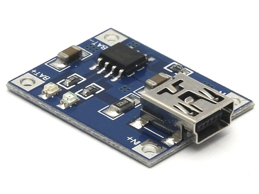 TP4056 modulo carica batterie Lipo 16550 1A 5V con Mini USB