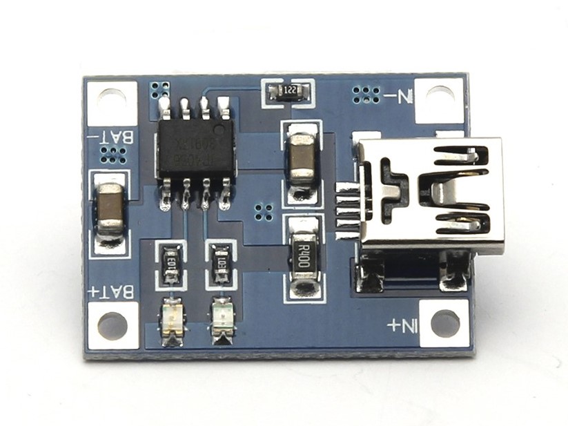 TP4056 modulo carica batterie Lipo 16550 1A 5V con Mini USB - immagine 2