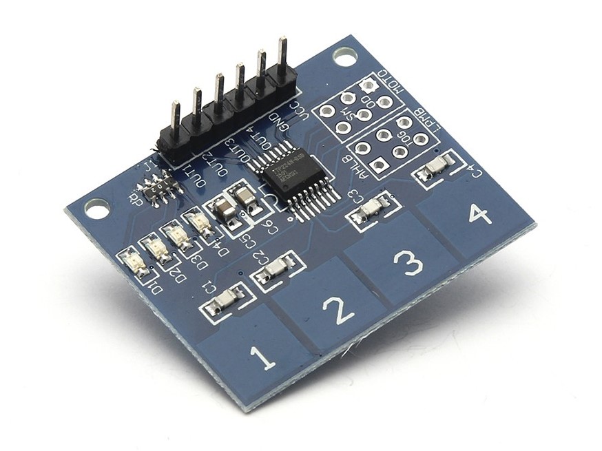 TTP224 Modulo interruttore tattile capacitivo a 4 canali