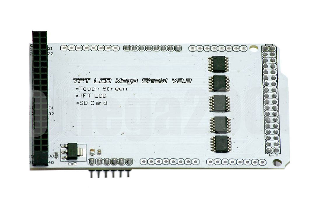 Adattatore per display TFT Arduino Mega con touch screen