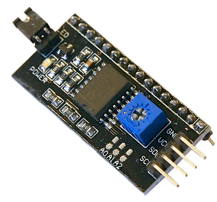Adattatore seriale I2C per display LCD HD44780