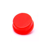 Cappuccio rotondo rosso per interruttori tattili (10 pezzi)