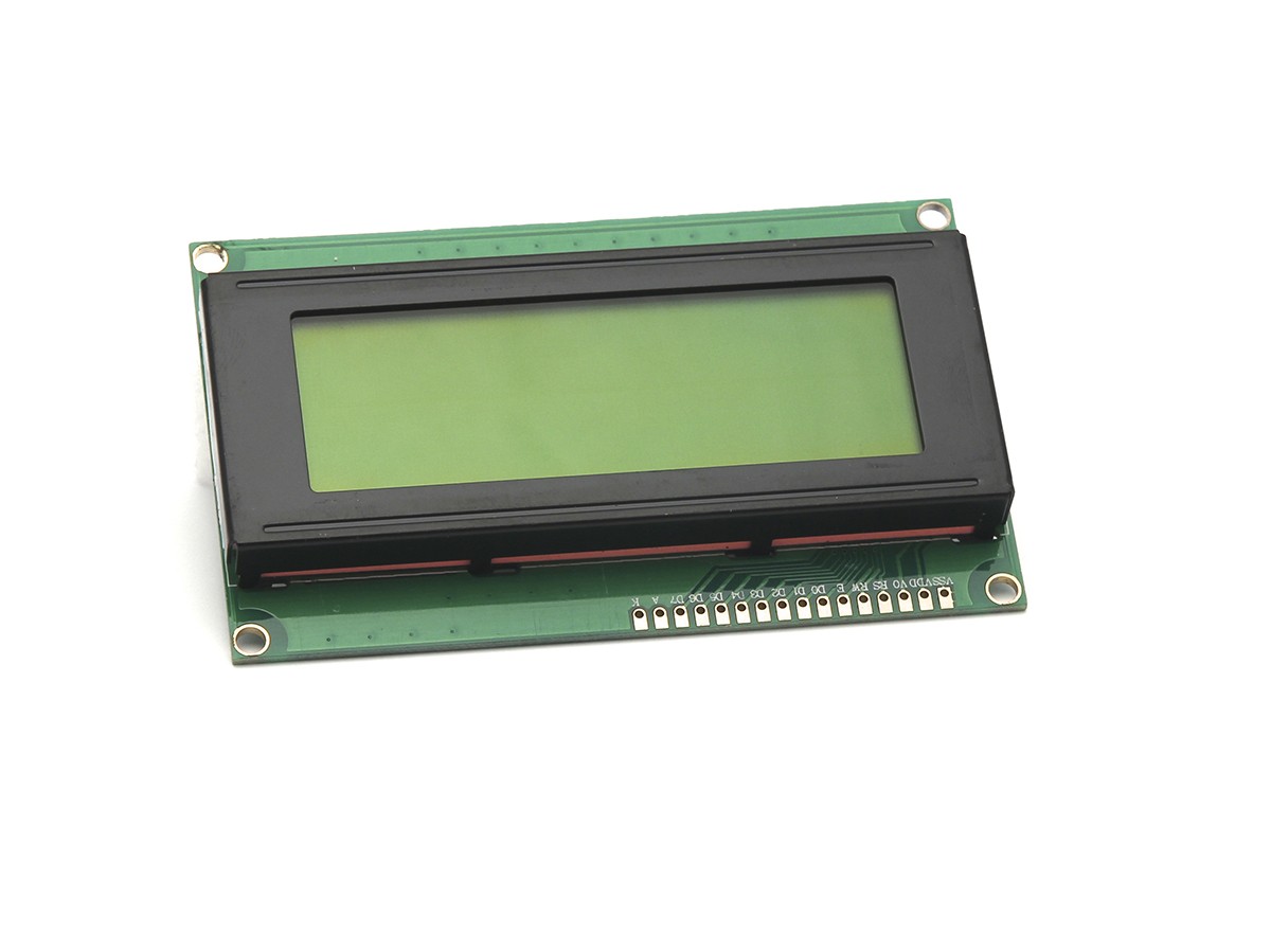 Display LCD 20x4 retroilluminato giallo/verde HD44780