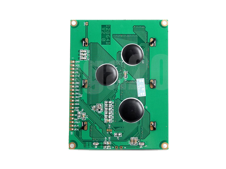 Display LCD grafico 128x64 retroilluminato verde - immagine 3