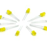 LED giallo 5 mm  (10 pezzi)
