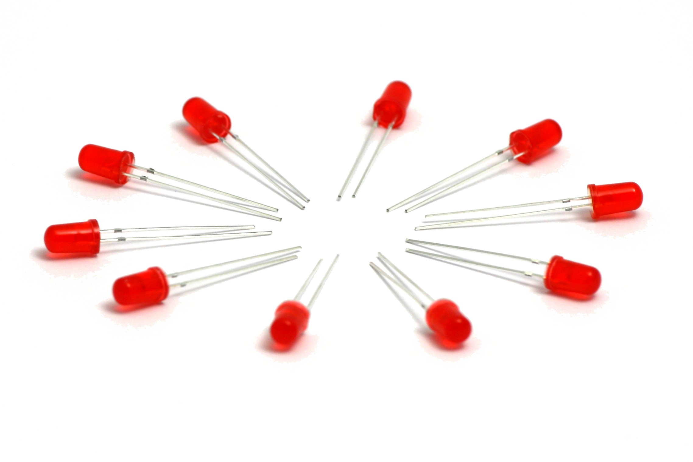 LED rosso 5 mm (10 pezzi)