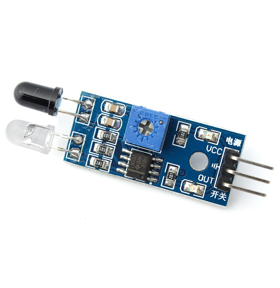 Sensore infrarossi per evitamento ostacoli su modulo