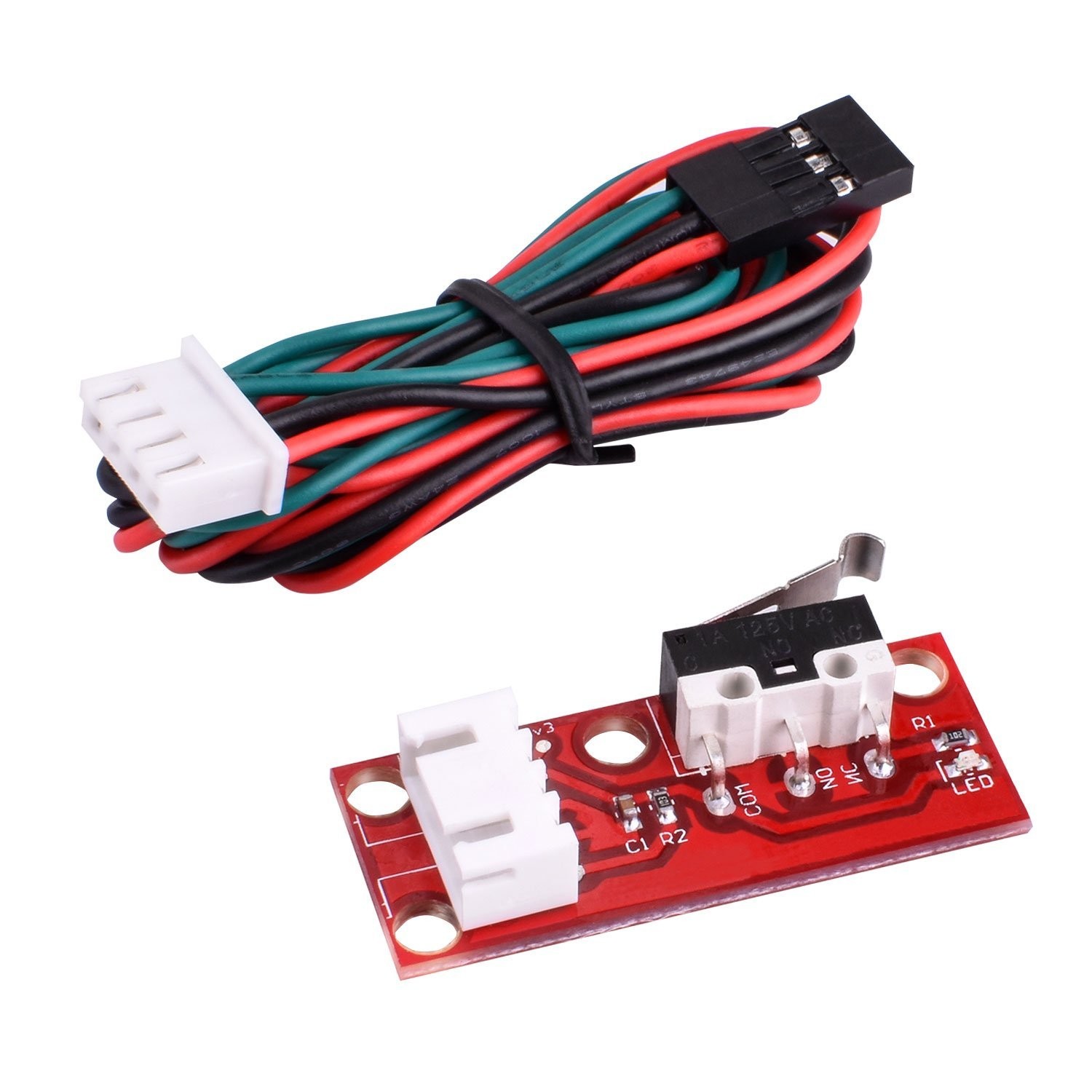 Sensore ottico finecorsa meccanico con cavo