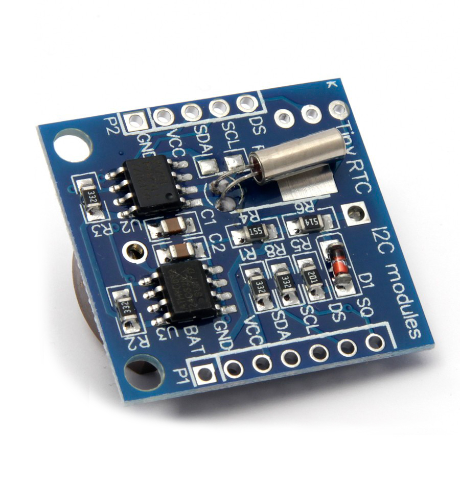 Tiny RTC DS1307 Real Time Clock module scheda blu