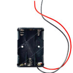 Porta batterie cablato per 3 batterie AAA